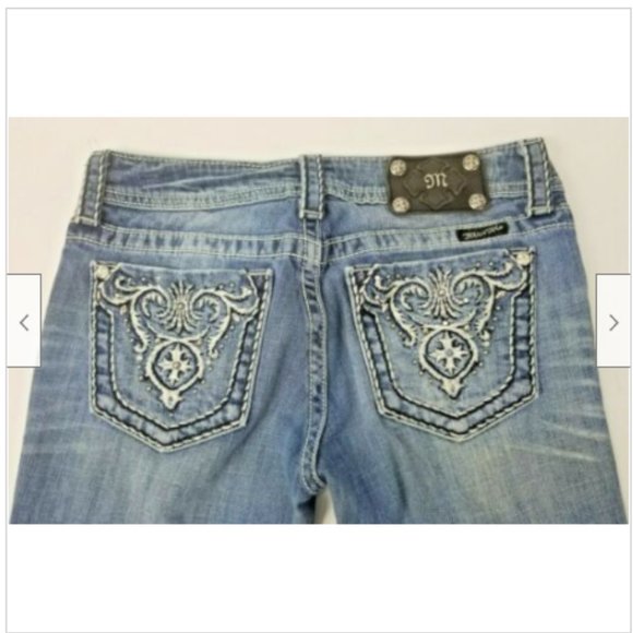 Miss Me Womens Jeans Sz 28 Low Rise B15 - Picture 2 of 9